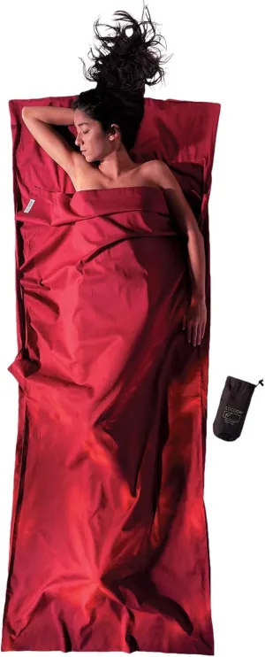 COCOON - Premium - TravelSheet - - Cotton - Monk's Red - Regular