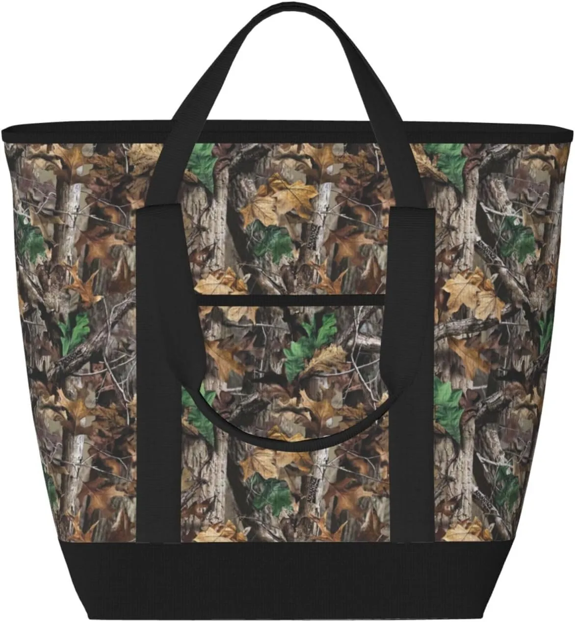 Cold Tree Camouflage Large Capacity Insulated Tote Bag - Adjustable Shoulder Strap, Perfect for Work, Picnic, and Travel - Stylish