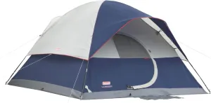 Coleman Elite Sundome Camping Tent with LED Lights, Weatherproof 6-Person Tent with Included Rainfly & Frame that can Withstand 35 MPH Winds, Built-In LED Lighting System with 3 Brightness Settings