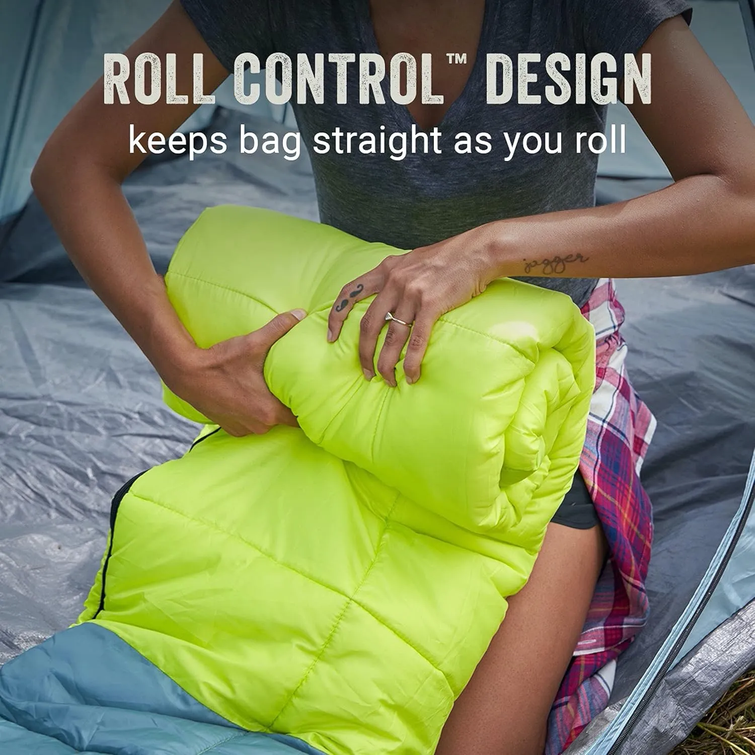 Coleman Kompact Sleeping Bag, Indoor/Outdoor Lightweight Sleeping Bag for Adults, 20°F/30°F/40°F Options for Camping, Hiking, Backpacking with Included Compression Sack