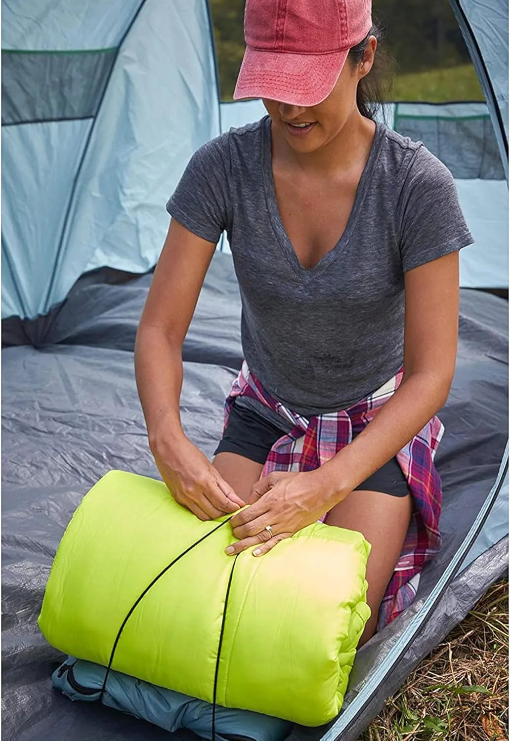 Coleman Kompact Sleeping Bag, Indoor/Outdoor Lightweight Sleeping Bag for Adults, 20°F/30°F/40°F Options for Camping, Hiking, Backpacking with Included Compression Sack