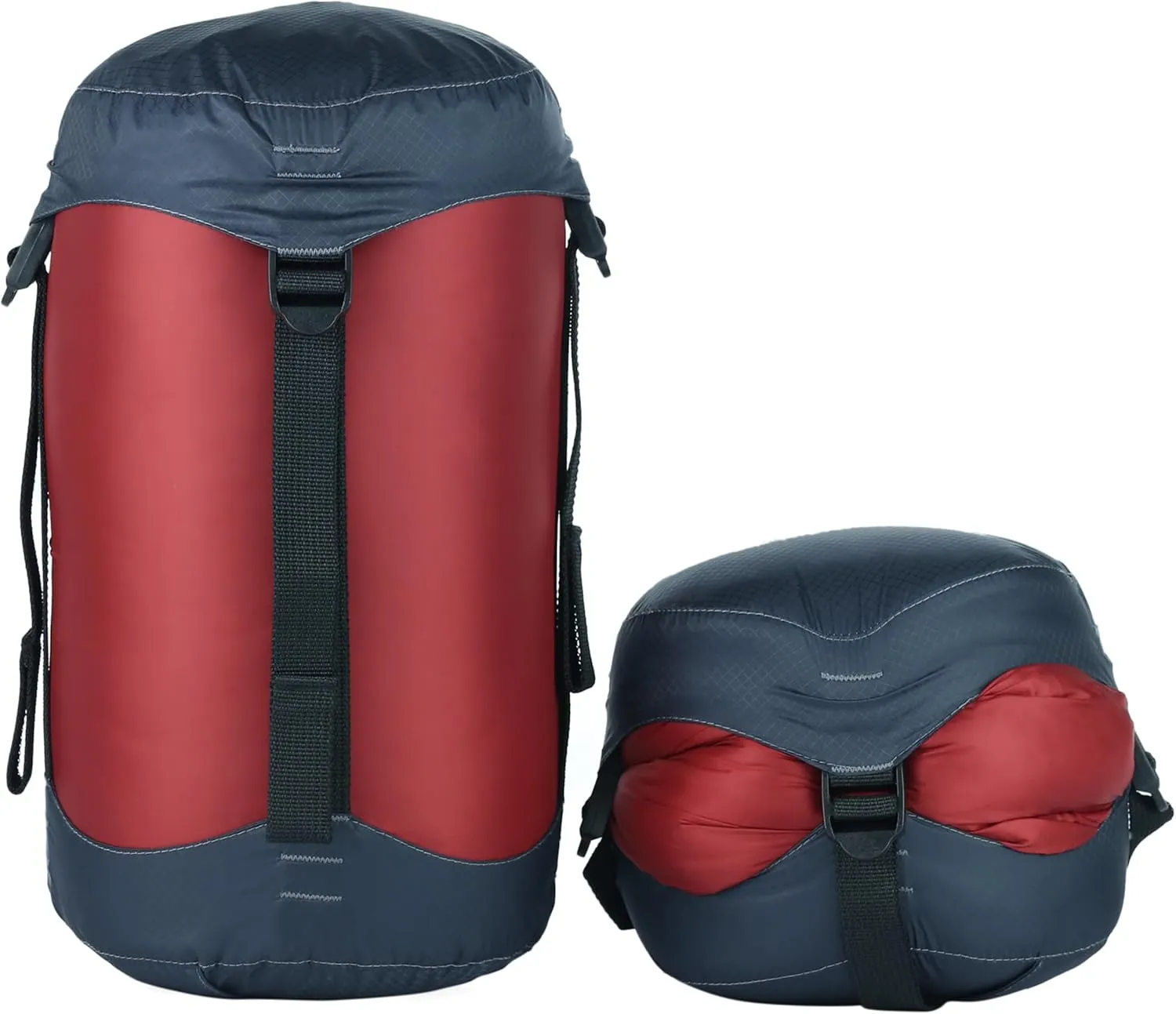 Compression Stuff Sack 6L, 8.5L, 10L, 13L, 16L, Water Resistant Lightweight Compact with Ripstop Fabric Sleeping Bag Sack with Drawstring Closure for Camping, Backpacking, Traveling(E638)