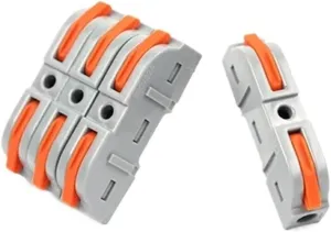 Connector Terminal Block Multiplex Butt Wire Connector Compact Electrical Cable Terminal Block Home Wiring Connectors Junction Box(68PCS Bag)