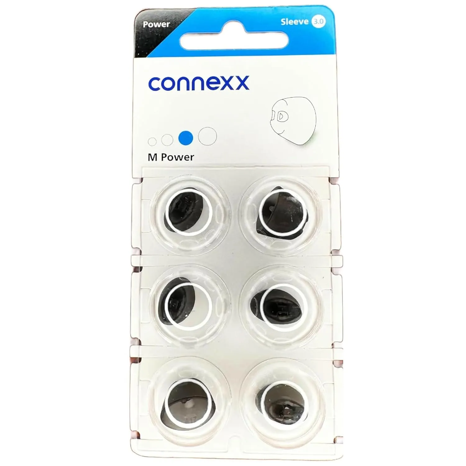 Connexx 3.0 Medium Power Hearing Aid Domes - Size Medium - Enhanced Acoustic Performance for Clearer Sound
