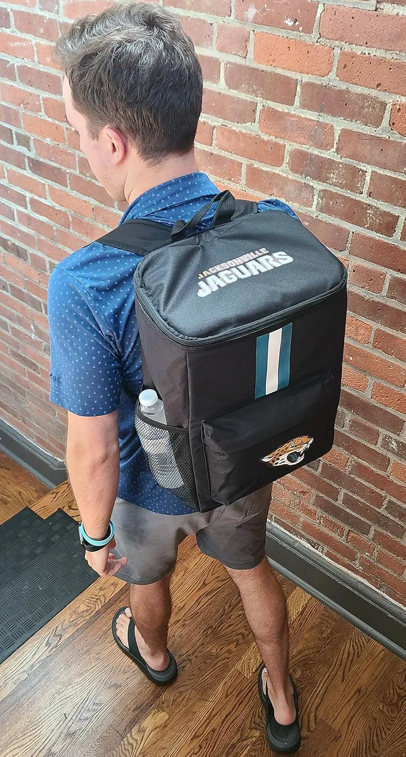 Cooler Backpack – Portable Soft Sided Ice Chest – Insulated Bag Holds 36 Cans - Football Gear – Show Your Team Spirit with Officially Licensed Fan Gear