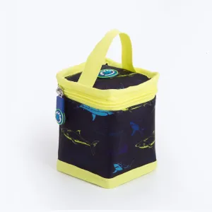 CoolPod Freezable Yoghurt Insulated Bag With Spoon - Sharks Yellow