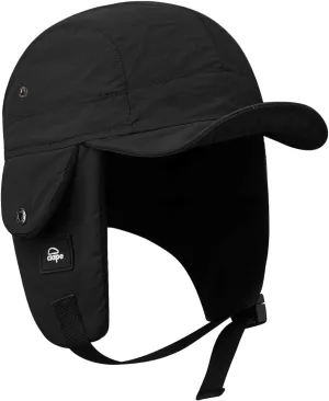 Croogo Men Hunting Ushanka Russian Hats Waterproof Snowboard Ear Flaps Trapper Trooper Hat Eskimo Ski Cap