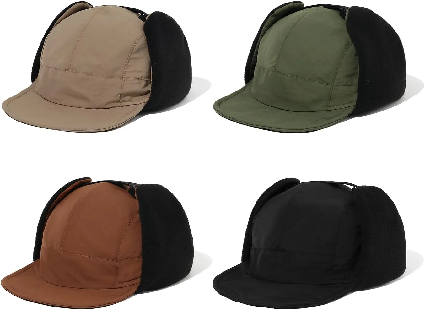 Croogo Men Hunting Ushanka Russian Hats Waterproof Snowboard Ear Flaps Trapper Trooper Hat Eskimo Ski Cap