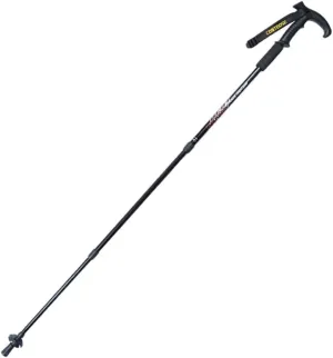 Crutch Cane Walker Sticks Stretching Retractable 3 Anti Shock Hiking Pole (Color : Male Black)