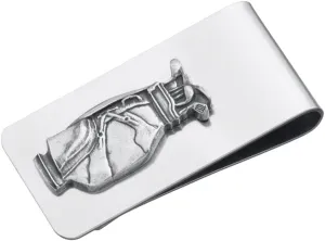 DANFORTH Golf Bag Money Clip For Men - Handcrafted Pewter Metal Money Clip – 2”, Made In USA