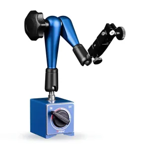 Dasqua Industrial-Strength Magnetic Base Indicator Holder with Fine Adjustment, 80Kgs/176Lbs Max Pull