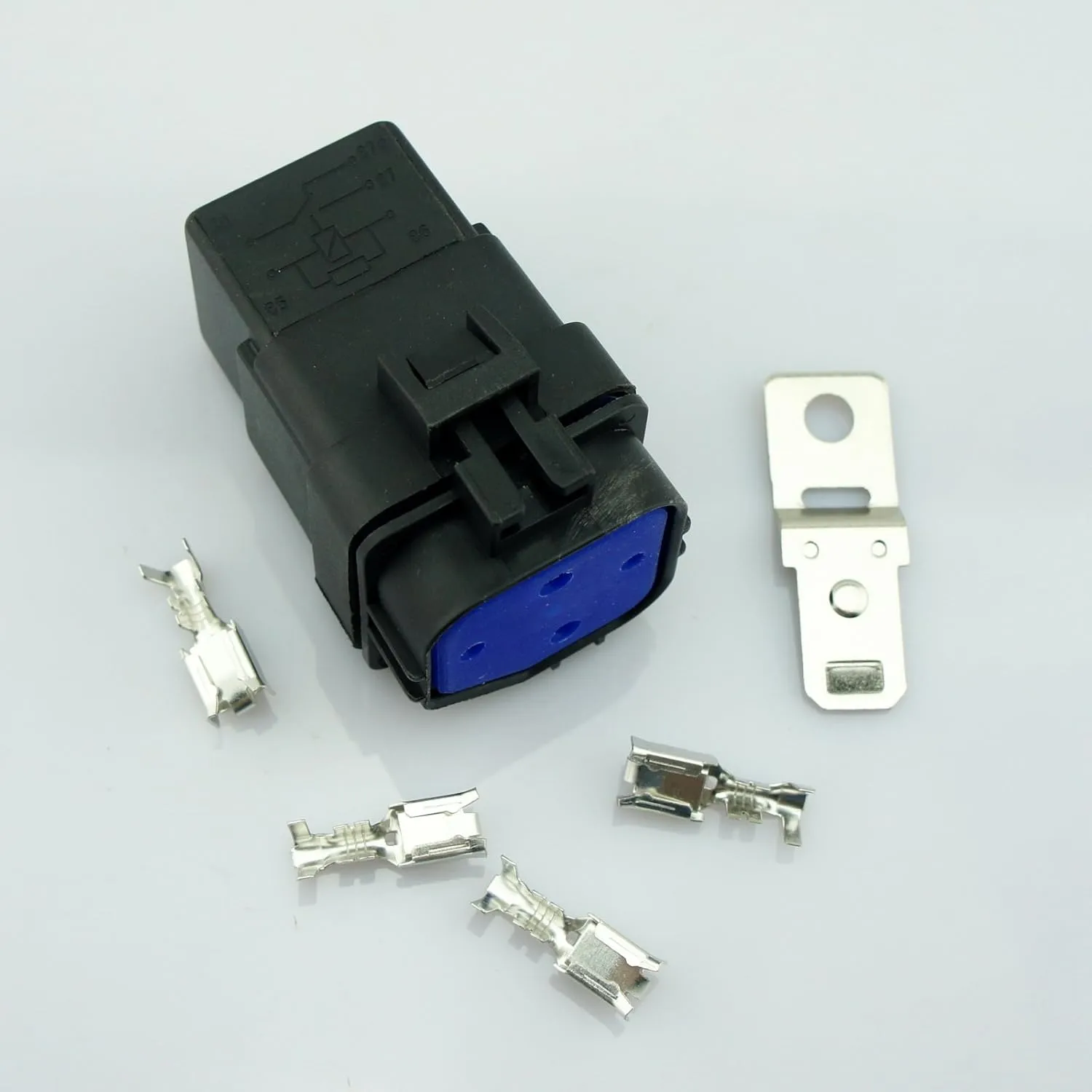 DC 12V 40A Universal Car Vehicle Waterproof Sealed Integrated Relay Kit & Base (4-Pin Relay)