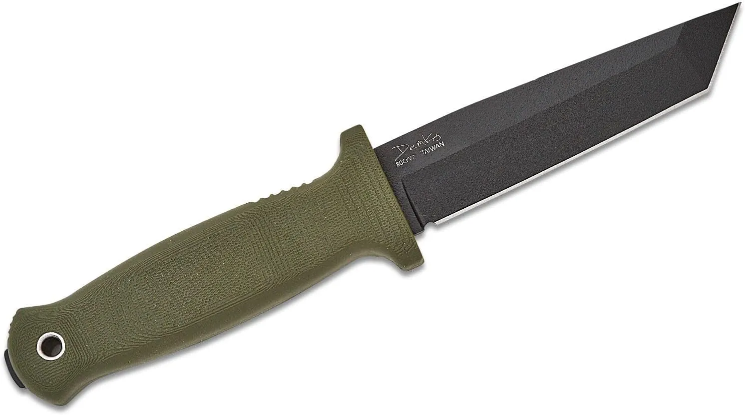 Demko Knives Armiger Fixed Blade with Sheath- Armiger 2 & Armiger 4 - Clip Point Spear Point Tanto Shark Foot Serrated Full Tang