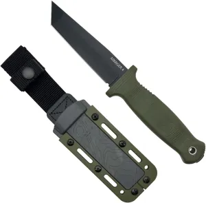 Demko Knives Armiger Fixed Blade with Sheath- Armiger 2 & Armiger 4 - Clip Point Spear Point Tanto Shark Foot Serrated Full Tang