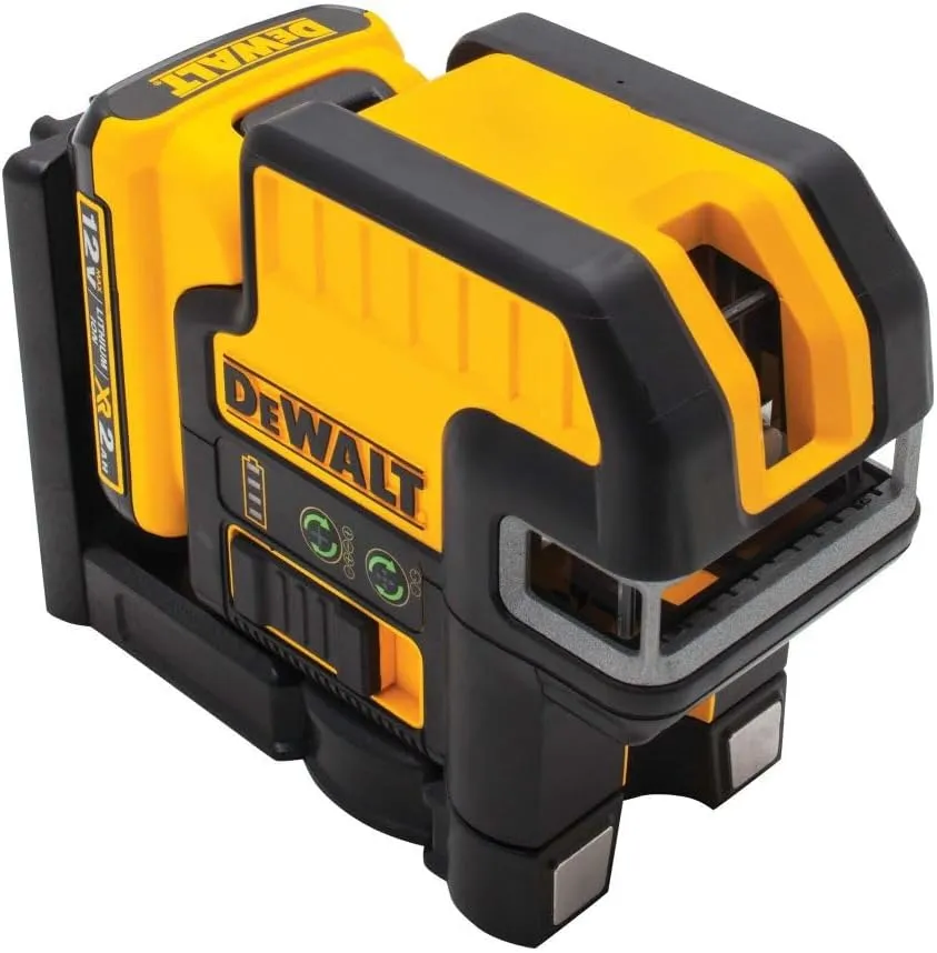 DEWALT 12V MAX Laser Level, Cross Line Laser, 2 Spot, Green (DW0822LG)