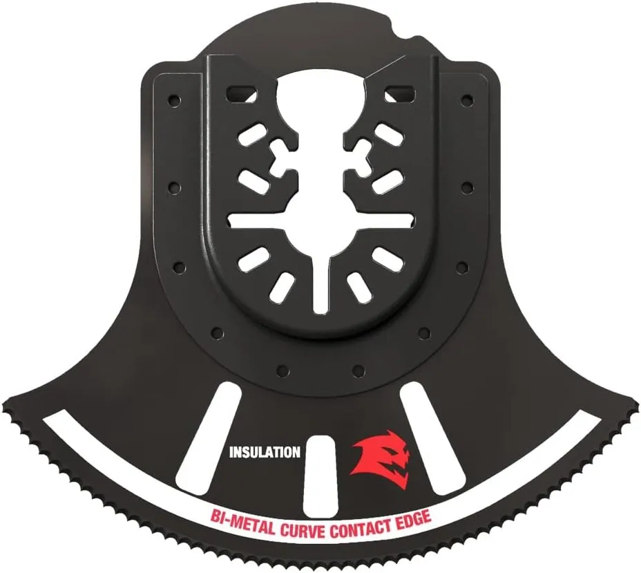 Diablo Universal Fit Bi-Metal Oscillating Blade for Insulation - Ultra-Hardened Cutting Edge, 3-1/2" Width of Cut, 1" Cutting Depth - DOU350RI