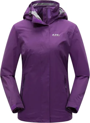Diamond Candy Womens 3-in-1 Winter Jacket Waterproof Rain Coat with Hood Warm Fleece Ski Jackets
