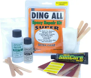 Ding All 3 Oz (84ml) Super Epoxy Repair Kit for Small to Medium Size Epoxy and Polyester Surfboards Repairs