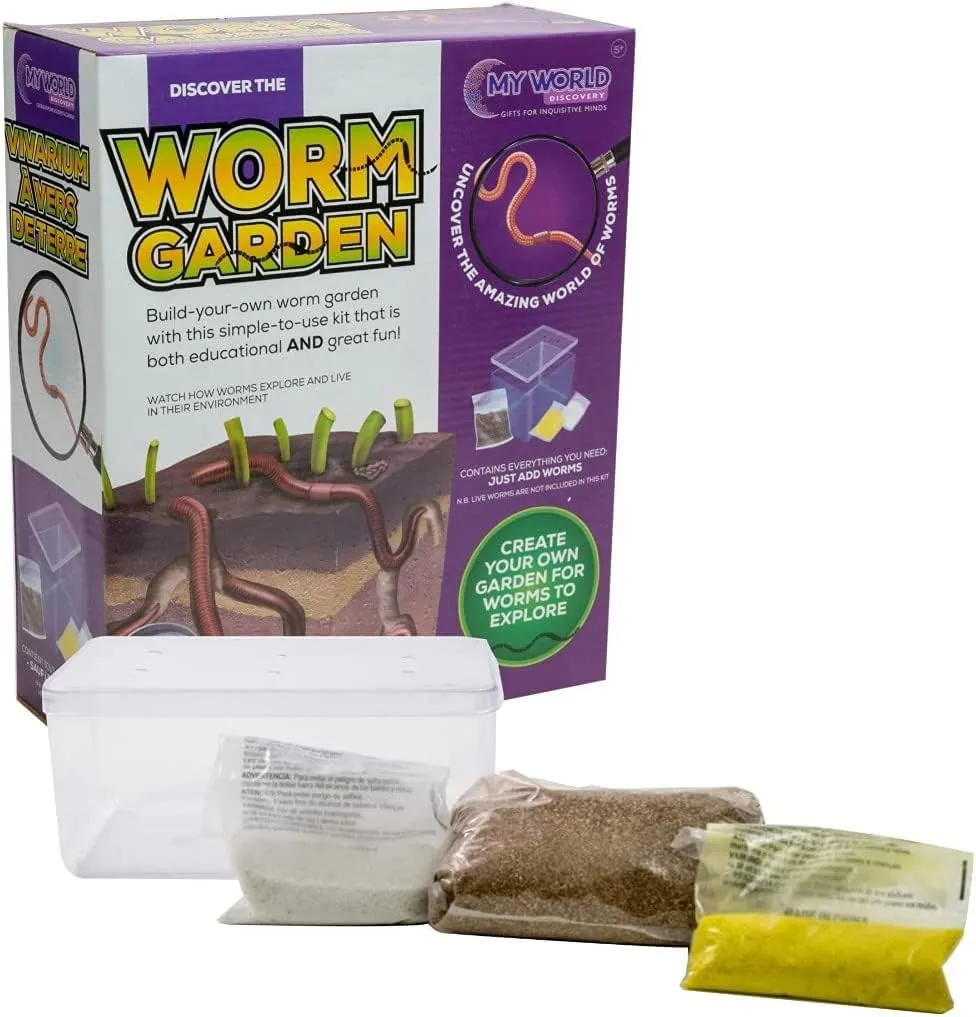 Discover The Wiggly Garden - Build Your Live Garden Kit Educational Nature Exploration Outisde Play