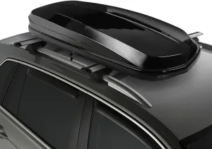 DNA MOTORING Extra Long XXL Rooftop Cargo Carrier Luggage Case Lockable Heavy Duty Roof Storage Box w/Lock Keys, 110Lb Capacity, 17 Cubic Ft.(Glossy Black),PT-ZTL-8295-GSBK