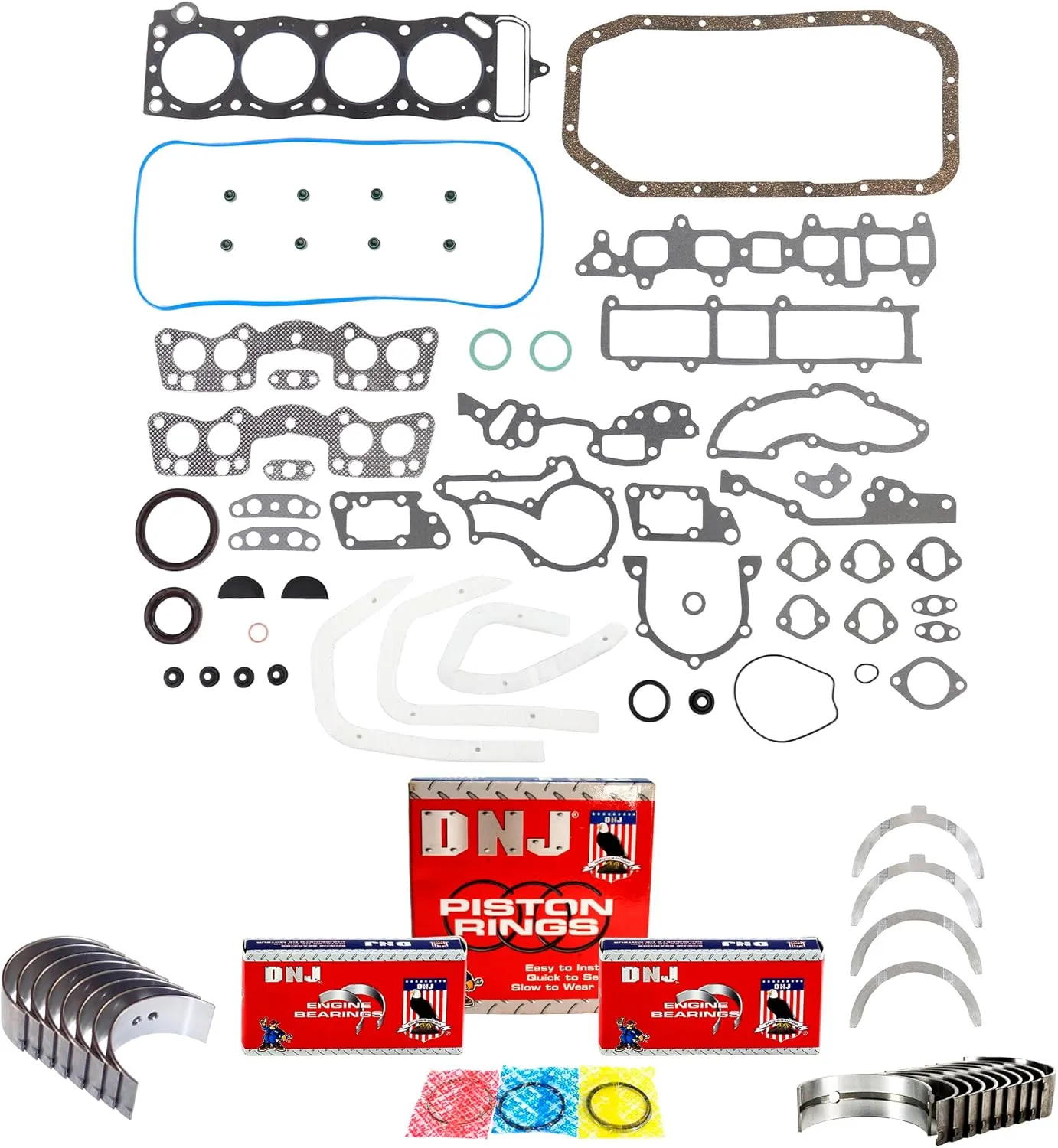 DNJ RRK904 Engine Re-Ring Kit for 1981-1982 Toyota Celica Corona Pickup 2.4L L4 8V SOHC 2366cc