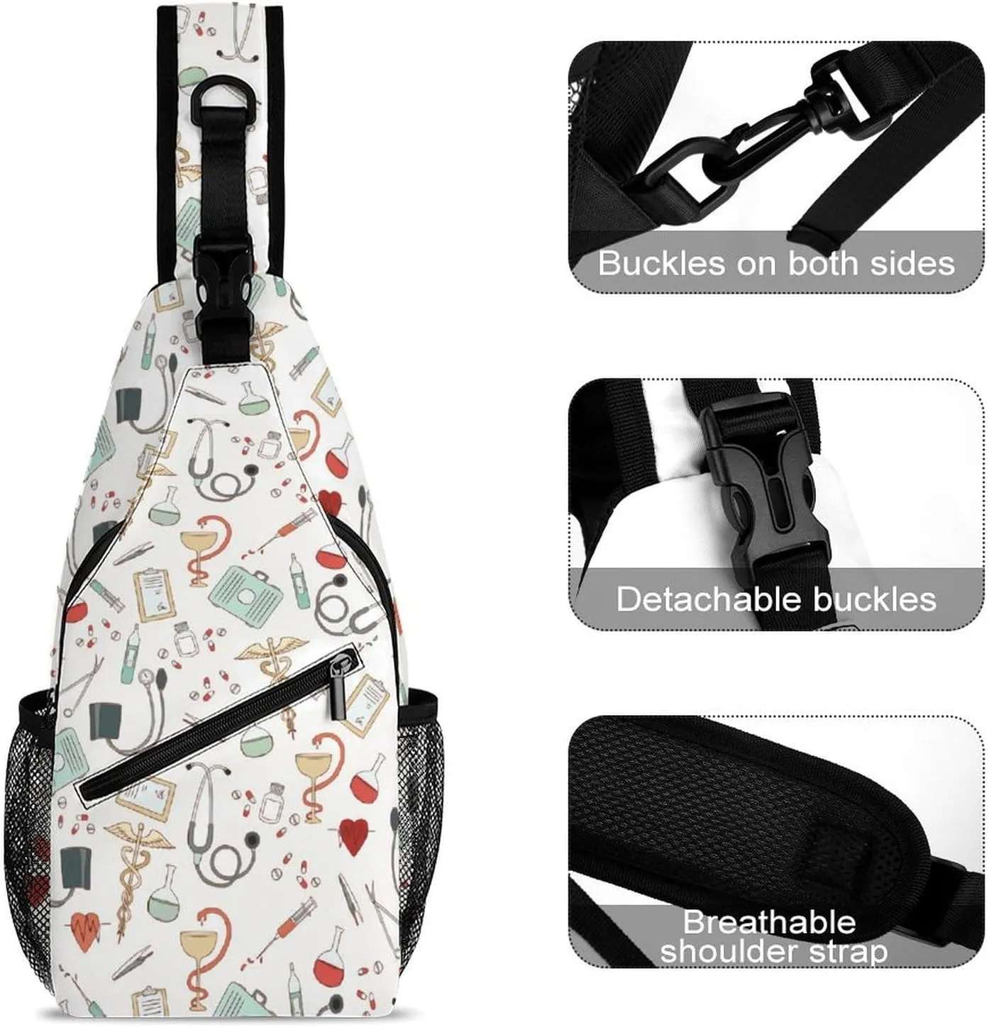 Doctor Nurse A Spacious And Large Capacity Portable Adjustable Chest Bag