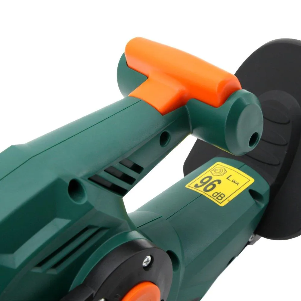 DOEWORKS Electric Corded 3 in 1 Extended Hedge Trimmer on Pole with Rotating Handle, 20" Dual-Action Steel Blade