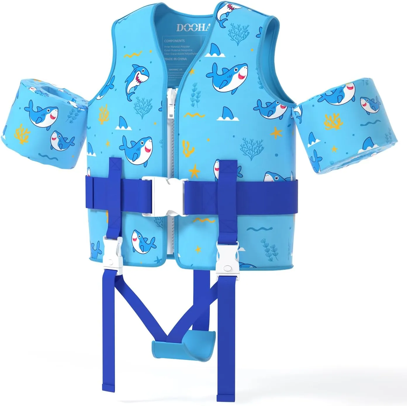 DOOHALO Toddler Swim Vest Kids Swimming Training Vest for Boys Girls Suitable for Age 1 to 8 Years 20Ibs - 46Ibs