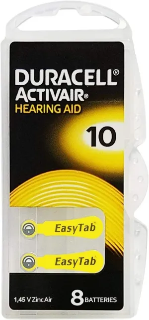 Duracell Activair Hearing Aid Batteries: Size 10 (128 Batteries)