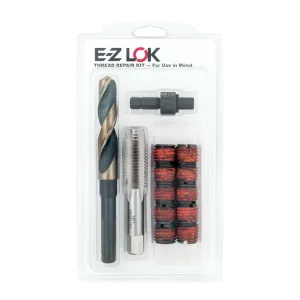 E-Z LOK EZ-329-4 Threaded Inserts for Metal, 1/4-20 Installation Kit, Steel, Black Oxide