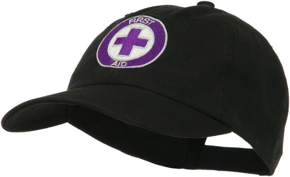 e4Hats.com First Aid Logo Embroidered Pigment Dyed Cotton Cap