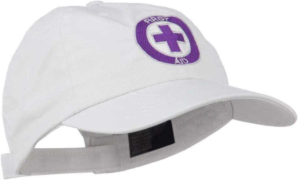 e4Hats.com First Aid Logo Embroidered Pigment Dyed Cotton Cap