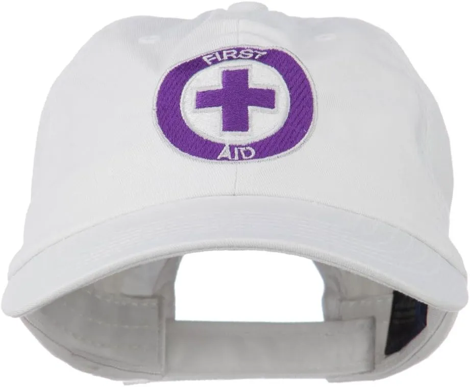 e4Hats.com First Aid Logo Embroidered Pigment Dyed Cotton Cap