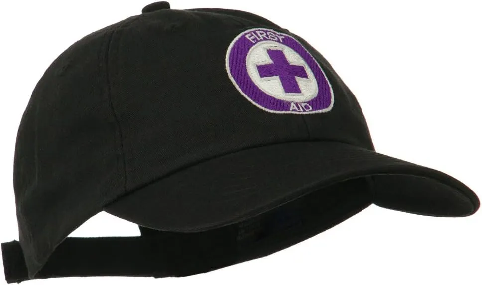 e4Hats.com First Aid Logo Embroidered Pigment Dyed Cotton Cap