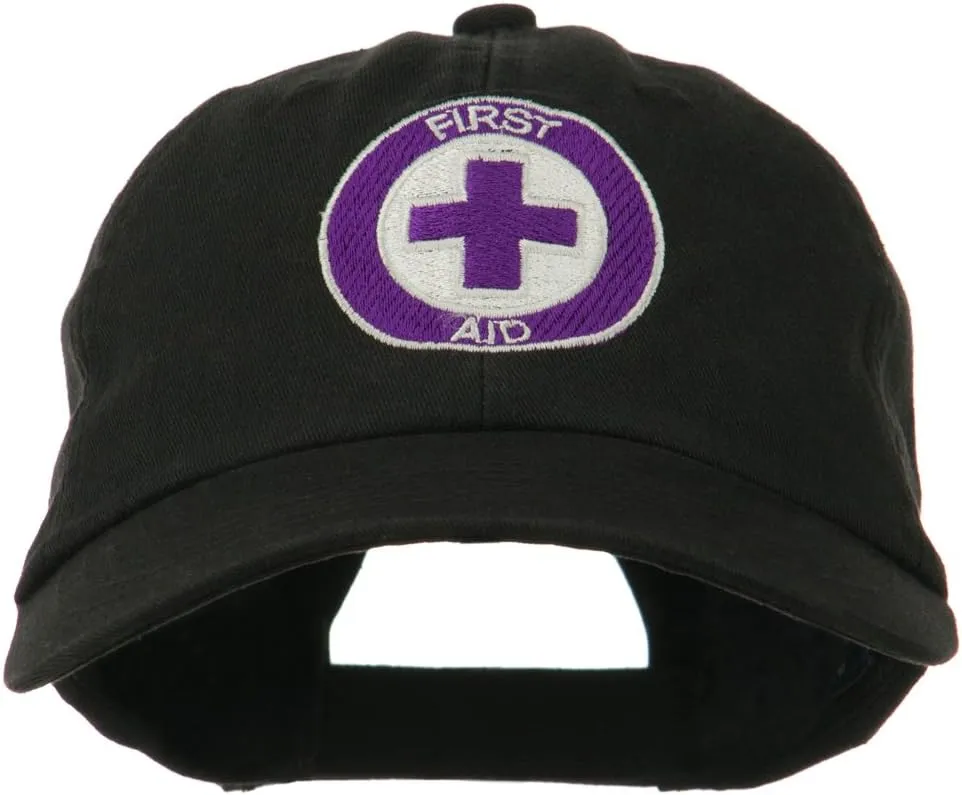 e4Hats.com First Aid Logo Embroidered Pigment Dyed Cotton Cap