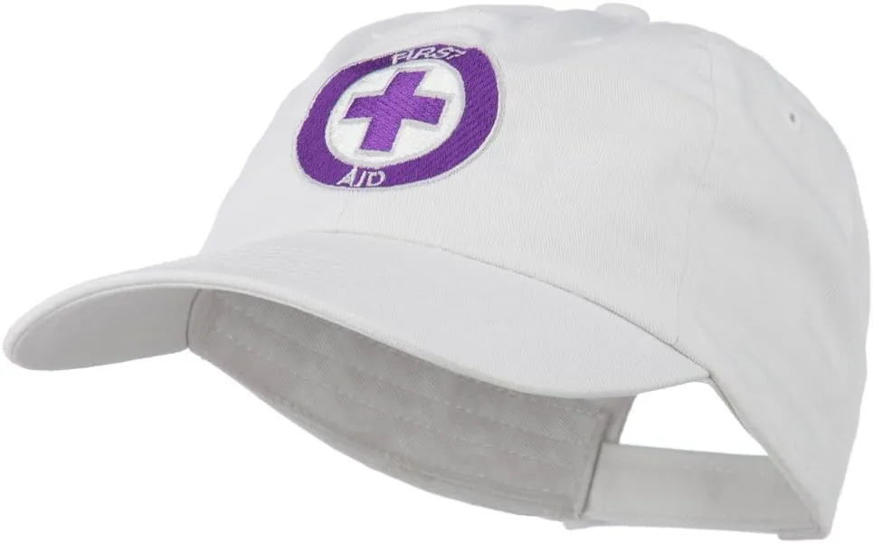 e4Hats.com First Aid Logo Embroidered Pigment Dyed Cotton Cap