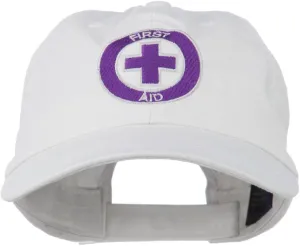 e4Hats.com First Aid Logo Embroidered Pigment Dyed Cotton Cap