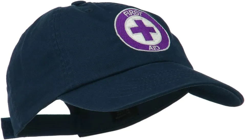 e4Hats.com First Aid Logo Embroidered Pigment Dyed Cotton Cap