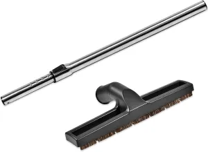 Eagles Hardwood Floor Brush with 1-1/4" Stainless Steel Vacuum Extension Wands Remplacement 32mm Universal Vacuum Cleaners Accessories Attachment Length 39"