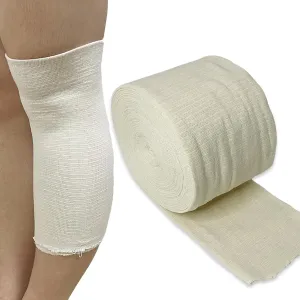 Elastic Tubular Bandage - Stockinette Compression Strap for Arm Knee Ankle Leg First Aid Supplies, Stretch to 1.8 Multiple (4" x 394"L)