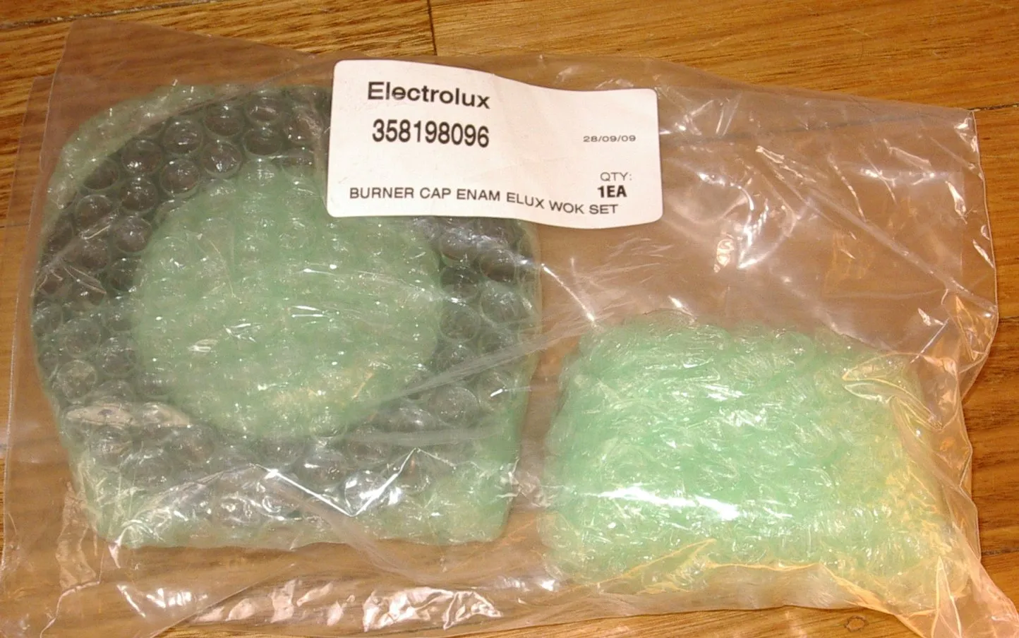 Electrolux, Westinghouse Wok Burner Cap Set - Part # 358198096