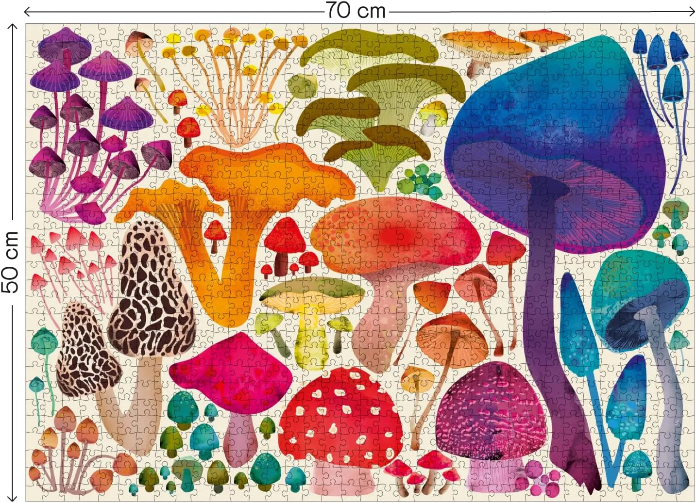 Elena Essex 1000 Piece Puzzle for Adults - Woodland Magic | Jigsaw Puzzles 1000 Pieces | Mushroom Toadstool Nature Wildlife Puzzle | 28x20inches