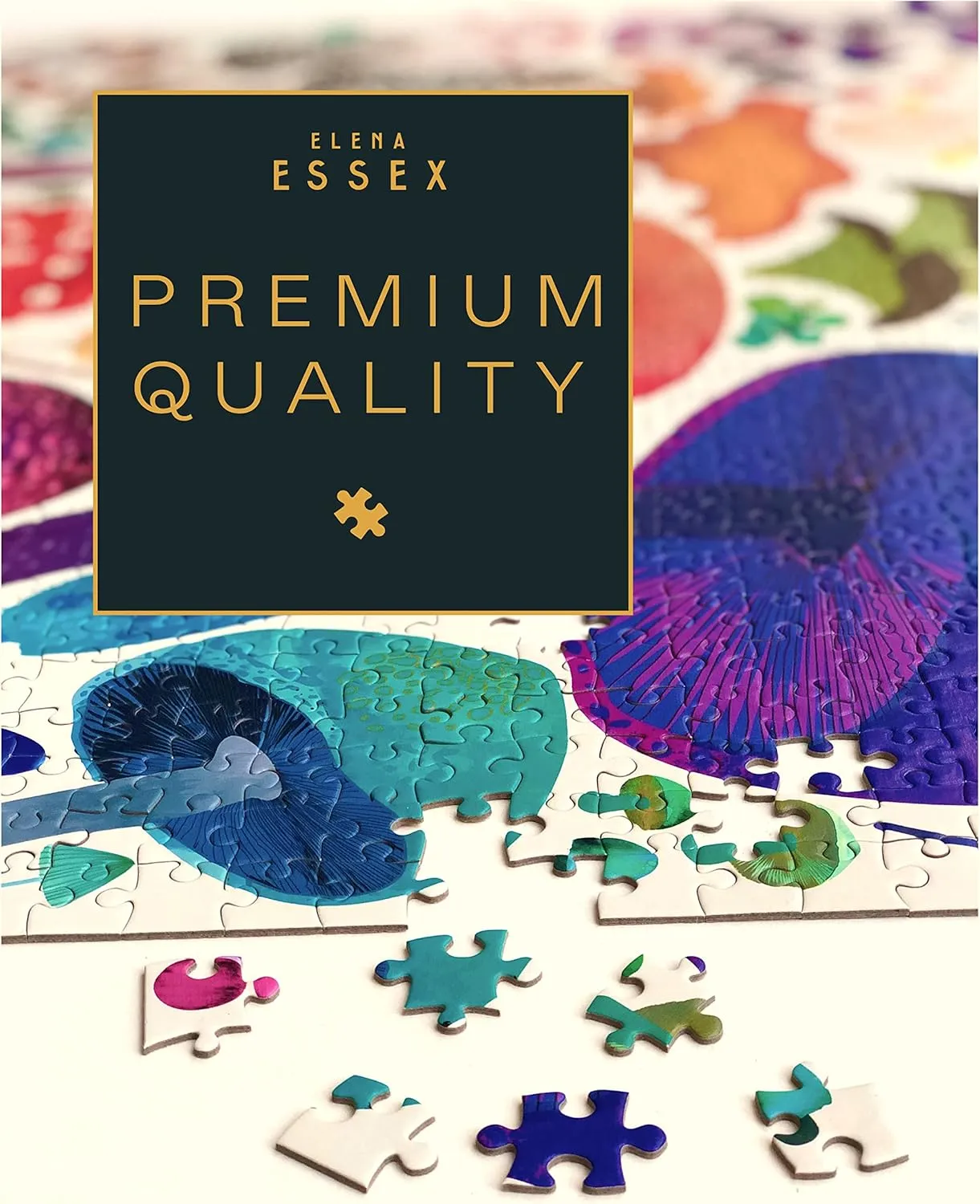 Elena Essex 1000 Piece Puzzle for Adults - Woodland Magic | Jigsaw Puzzles 1000 Pieces | Mushroom Toadstool Nature Wildlife Puzzle | 28x20inches