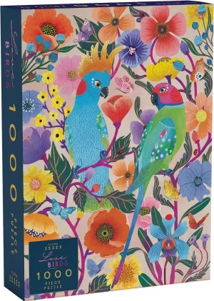 Elena Essex Puzzles for Adults 1000 Pieces - Lovebirds | Jigsaw Puzzles | 1000 Piece Puzzle for Adults | Colorful Art Butterflies and Birds Puzzle | 20x28inches