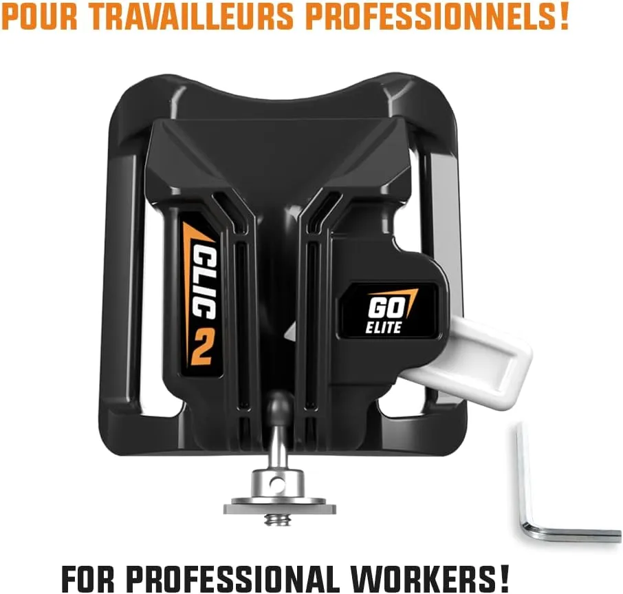 Elite – Quick Attach with Auto-Locking – Fits Popular Brands – Drill, Tape Measure, Nailer Holder – Practical Tool Accessory – Gift for Christmas, Birthday, DIYers
