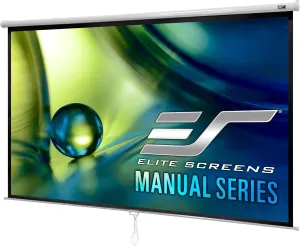 Elite Screens Manual Series, 135-INCH 16:9, Pull Down Manual Projector Screen with AUTO LOCK, Movie Home Theater 8K / 4K Ultra HD 3D Ready, 2-YEAR WARRANTY, M135XWH2