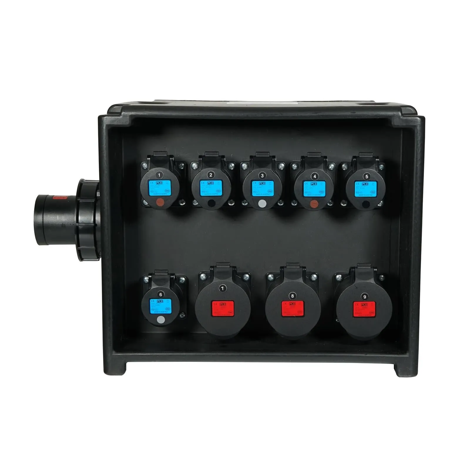 eLumen8 MERZ Distribution Box 63A 3PH to 3x 32A 3PH, 6x 16A 1PH