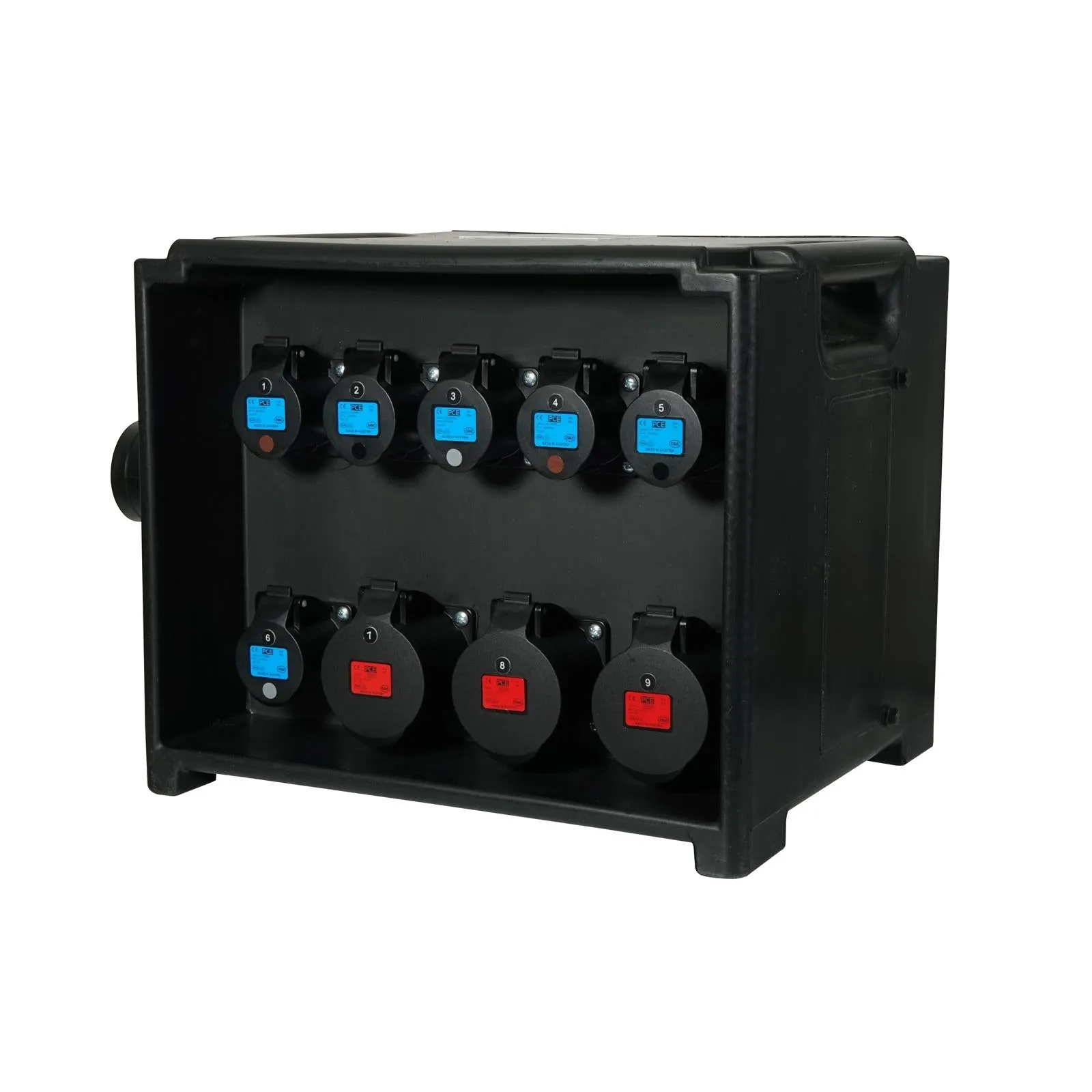 eLumen8 MERZ Distribution Box 63A 3PH to 3x 32A 3PH, 6x 16A 1PH
