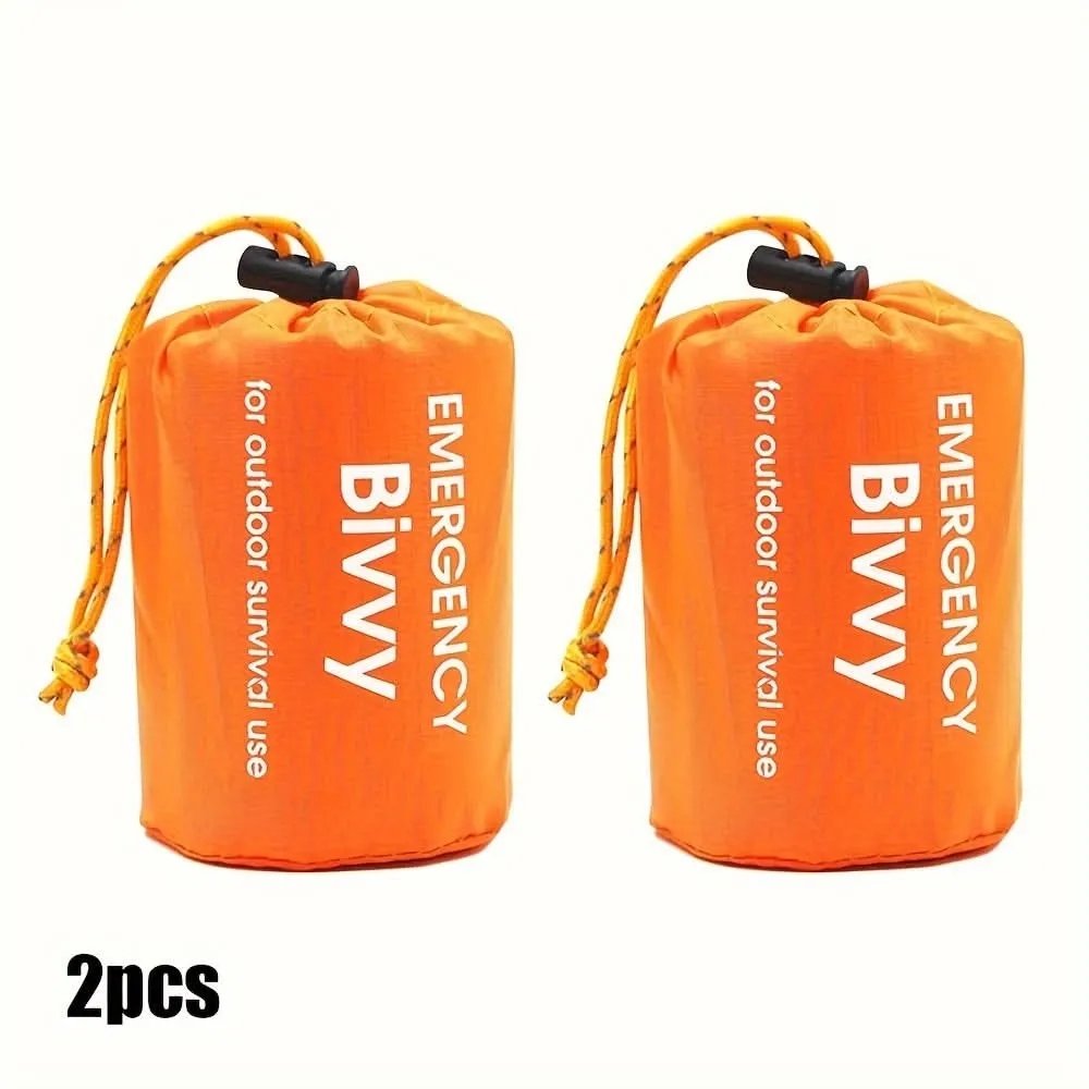 Emergency Sleeping Bag - Waterproof, Warm, Survival Blanket with Whistle