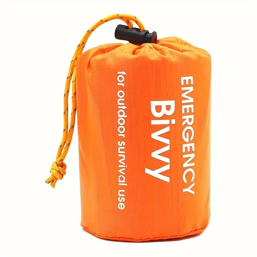Emergency Sleeping Bag - Waterproof, Warm, Survival Blanket with Whistle